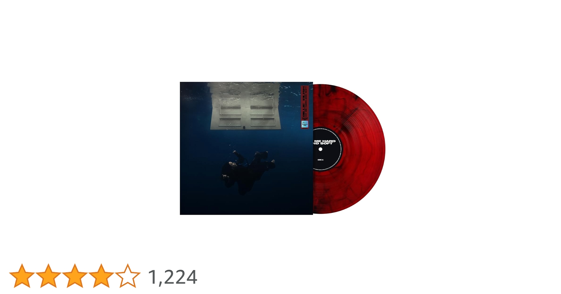 Billie Eilish レコード　red vinyl i love billie to death but the vinyl colors being THIS